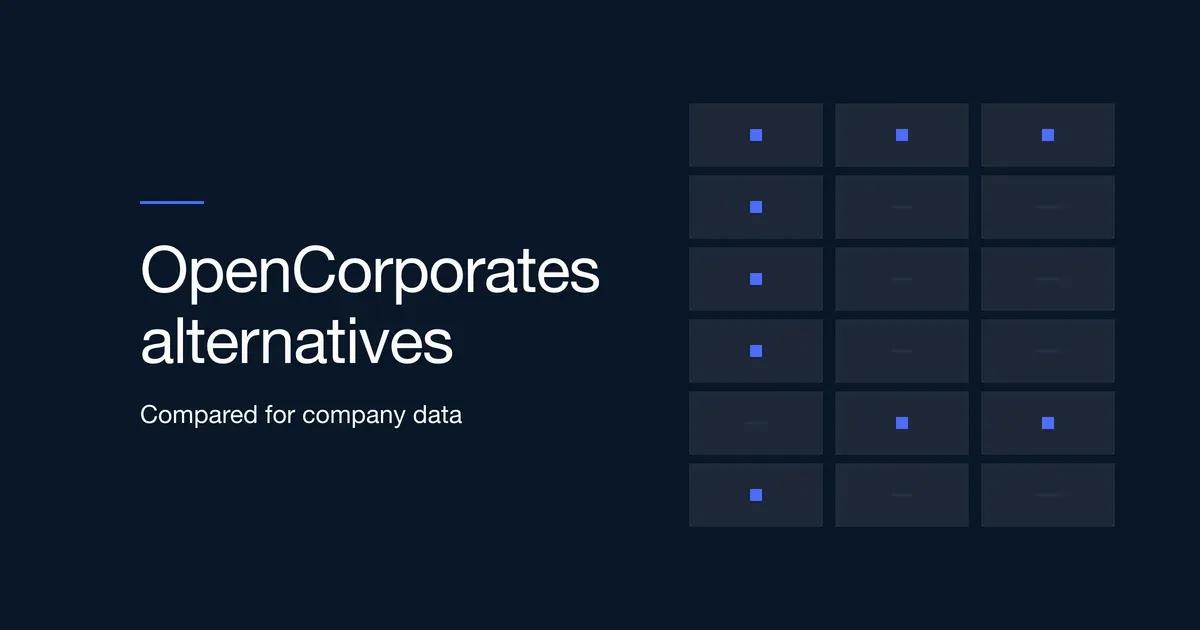 OpenCorporates Alternatives for Company Data