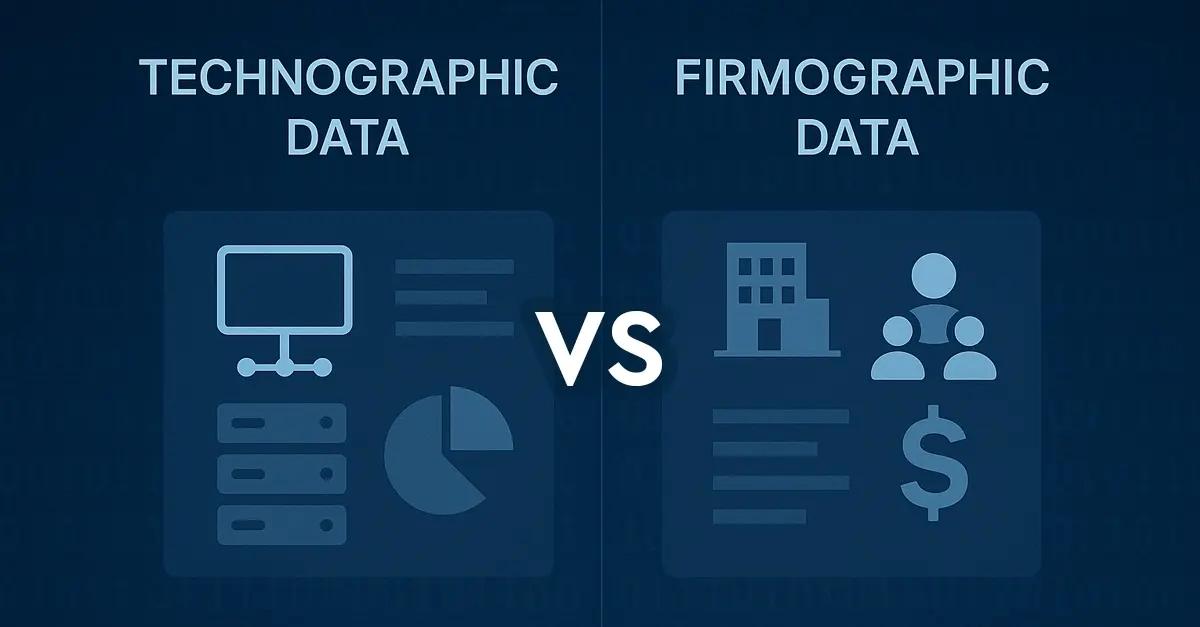 Technographic vs Firmographic Data: Differences