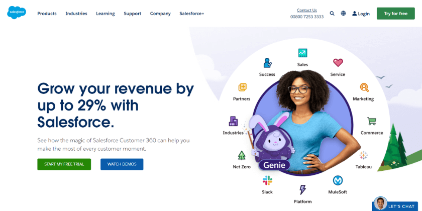 Salesforce homepage