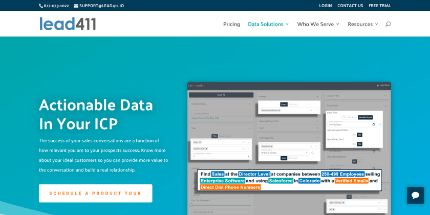 Lead411 Homepage