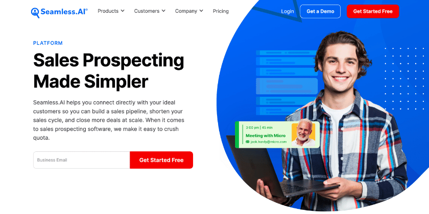 Seamless.ai Homepage